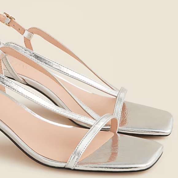 Metallic Strappy Sandal Slingback - Picture 5 of 10